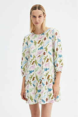 Dino Print Mini Dress