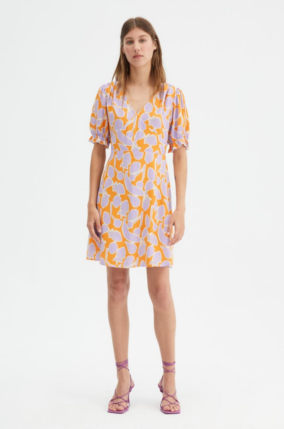 Fruit Print Mini Dress