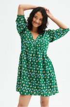 Load image into Gallery viewer, Lily Pad Floral Mini Dress
