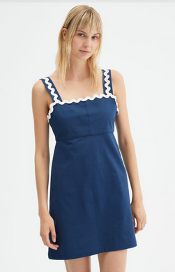 Zig Zag Trim Dress
