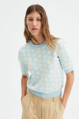 Baby Blue Dot Top