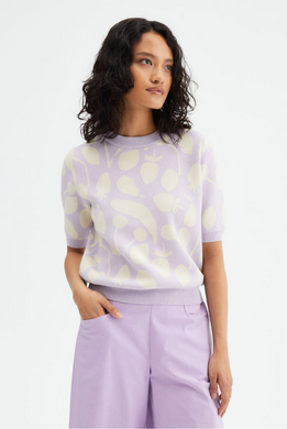 Lilac Fruit Print Top