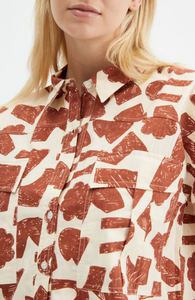 Brown Shapes Top