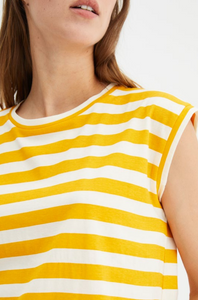 Cap Sleeve Striped Tee