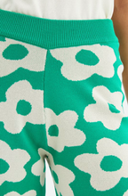 Load image into Gallery viewer, Green Flower Knit Trousers