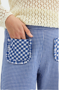 Blue Gingham Trousers