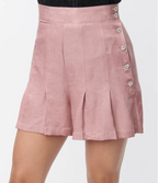 Dusty Rose Chambray Joyce Shorts