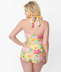 Floral Pismo Romper Swimsuit