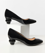 Black Patent Ball Heels
