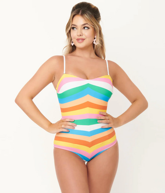 Rainbow Stripes Swimsuit