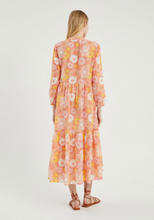Load image into Gallery viewer, Orange Floral Tunic Dress