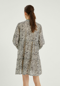B&W Floral Tunic Dress