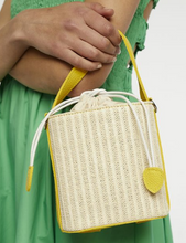 Load image into Gallery viewer, Color Accent Wicker Bag