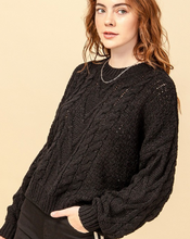 Load image into Gallery viewer, Cable Knit Chenille Sweater