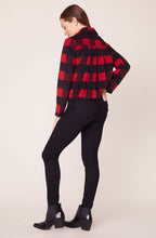 Load image into Gallery viewer, BB Dakota Buffalo Plaid Moto Jacket
