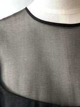 Load image into Gallery viewer, 1960s Black Silk Cocktail Dress