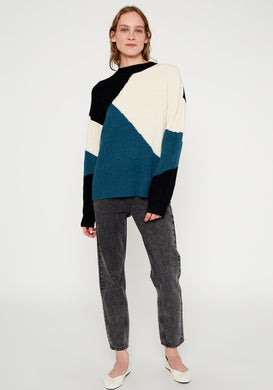 Geometric Oversized Sweater