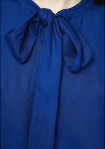 Compania Fantastica Blue Neck Tie Top