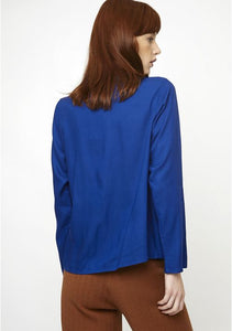 Compania Fantastica Blue Neck Tie Top