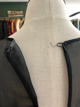 Load image into Gallery viewer, 1960s Black Silk Cocktail Dress