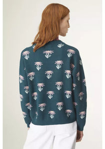 Floral Daisy Print Sweater