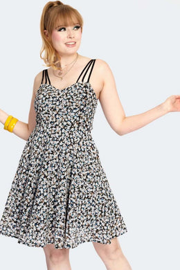 Floral Chiffon Strappy Dress
