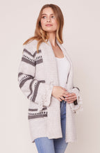 Load image into Gallery viewer, BB Dakota Fringe Theory Striped Cardigan