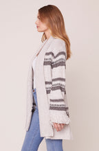 Load image into Gallery viewer, BB Dakota Fringe Theory Striped Cardigan