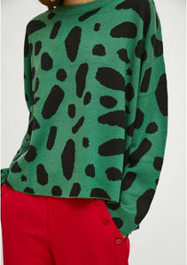 Green Geo Sweater