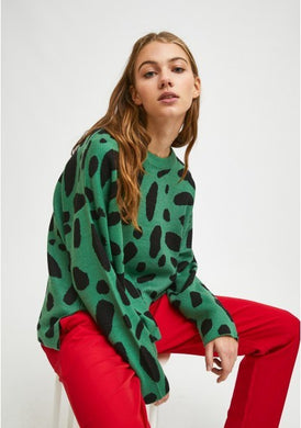 Green Geo Sweater