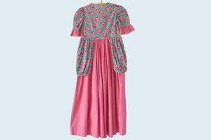 1930s Handmade Feedsack Floral Child's Dress