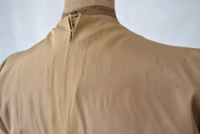Load image into Gallery viewer, 1950s Gold Satin Dress size XS