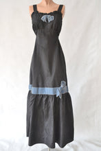 Load image into Gallery viewer, 1930s Black Satin Dress with Cropped Jacket size XS