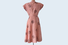 Load image into Gallery viewer, 1950s Peacock Dress size XS