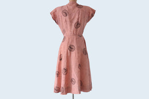 1950s Peacock Dress size XS