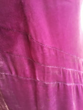 Load image into Gallery viewer, 1930s Harvey Nichols Plum Silk Velvet Gown w Train