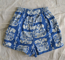 Load image into Gallery viewer, 1950s Vintage Childs Blue Tropical Swim Trunks