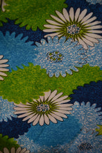 Load image into Gallery viewer, 1960s Swim Suit Blue and Green Flower Print