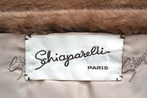 1950s Brown Mink Schiaparelli Paris