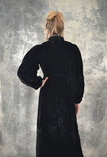 Load image into Gallery viewer, Edwardian Black Velvet Opera Coat