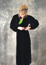 Load image into Gallery viewer, Edwardian Black Velvet Opera Coat