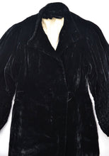 Load image into Gallery viewer, Edwardian Black Velvet Opera Coat