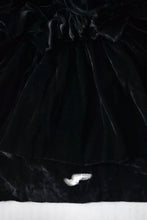 Load image into Gallery viewer, 1930s Black Velvet Bias Cut Dress