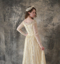Load image into Gallery viewer, 1950s Lace Wedding Gown