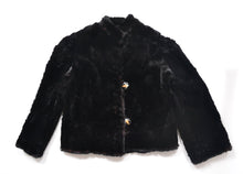 Load image into Gallery viewer, 1950s Black Fur Jacket