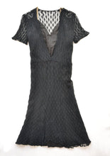 Load image into Gallery viewer, 1940s Black Lace Dress