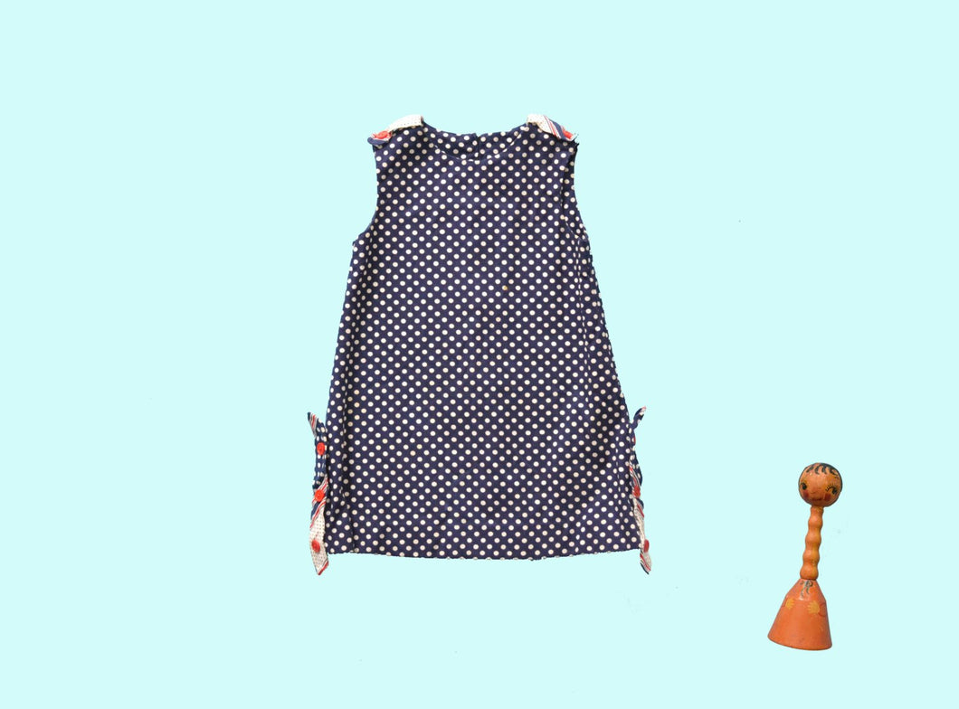 1950s Childs Polka Dot Dress