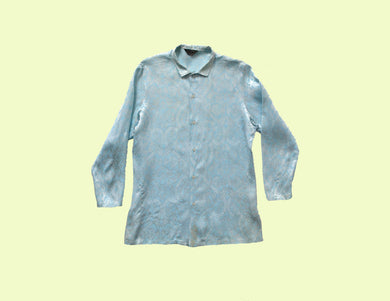 Blue swinging 1960s Nehru jacket size L