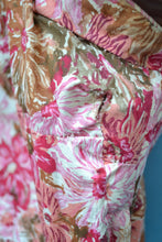 Load image into Gallery viewer, 1950s Pink Floral Dress size S