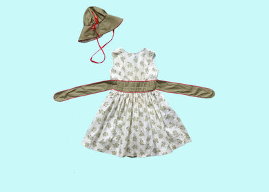 1950s Child's Dress and Hat Set